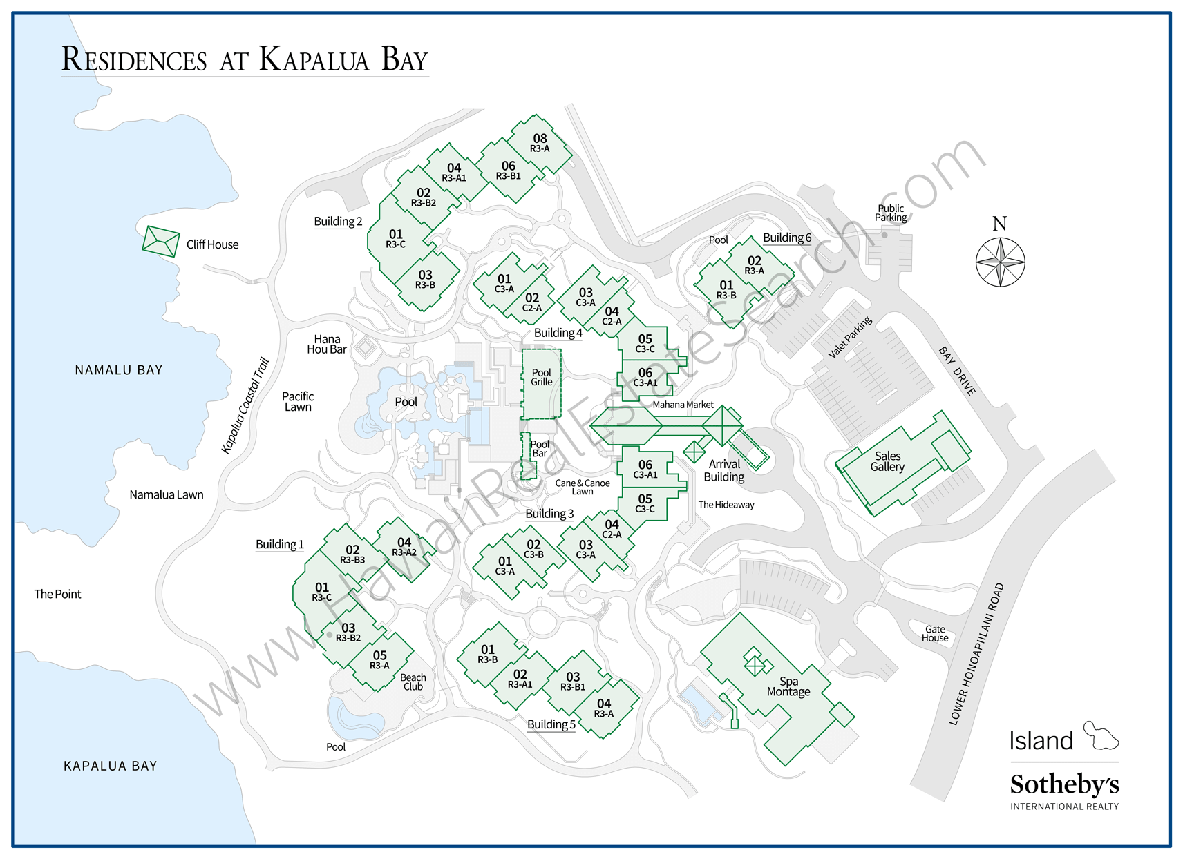 Montage Kapalua Map - DETAILED